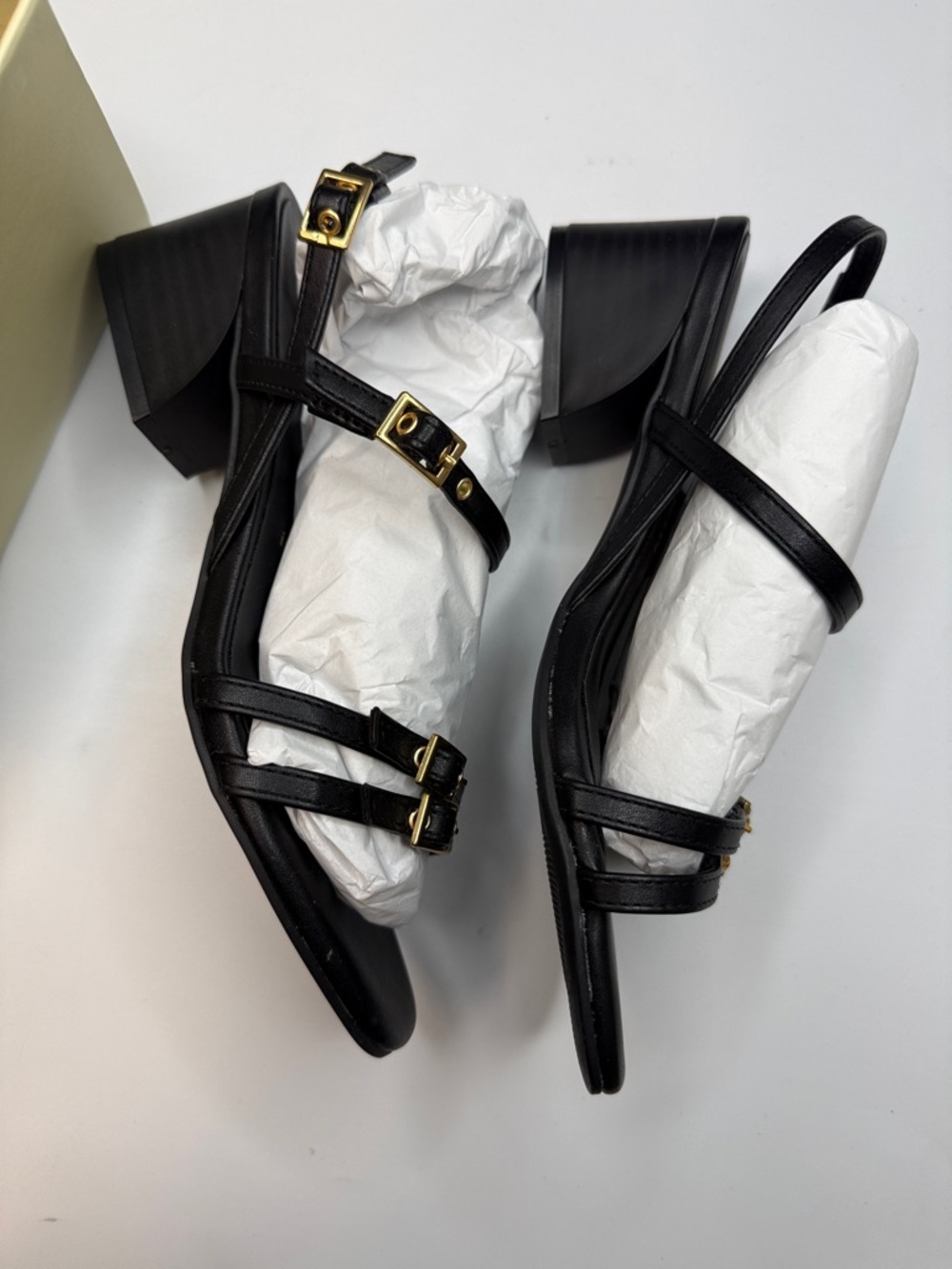 Anne Klein Women's Mackenzie Strappy Buckle Block Heel Dress Sandals- Size 6.5 - Picture 7 of 10